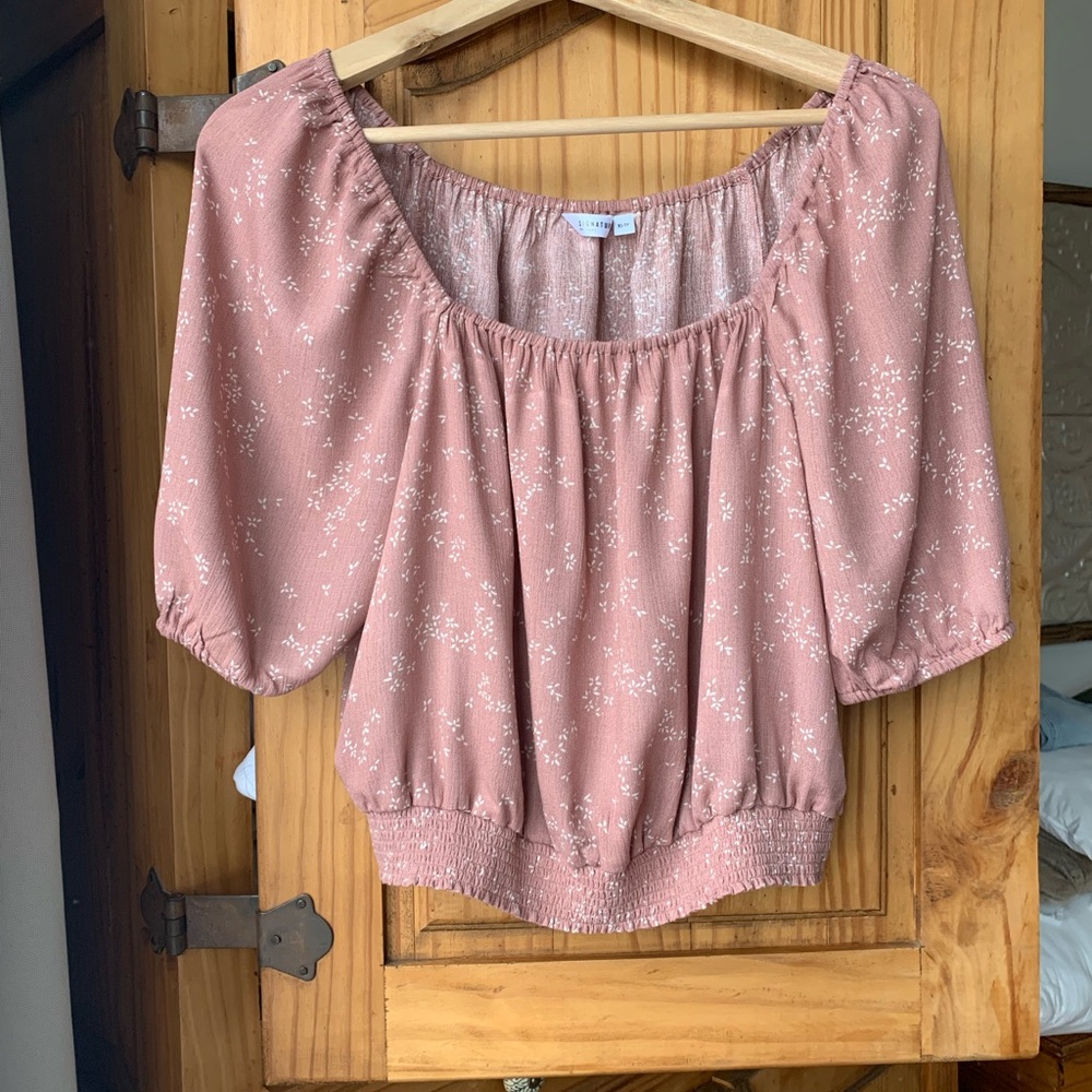 Reitmans Women's Pink Floral Top
